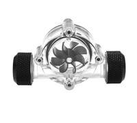 WheatThrive Misuratore di portata dell'acqua a 8 lame G1/4 di pollice per raffreddamento ad acqua PC, indicatore di livello acrilico con girante nero