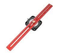 WheatThrive Righello angolare a T a 360°, strumento di marcatura in lega di alluminio con doppia scala metrica/imperiale, anodizzato per resistenza all'usura e disegno