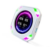 WheatThrive Robusto materiale ABS 2 1 pollici raffreddato ad acqua schermo laterale per prestazioni e utilità di lunga durata (nero)