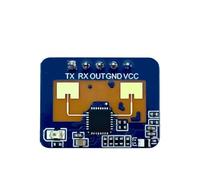WheatThrive Sensore di presenza umana LD2410C, modulo rilevatore di movimento a 24 GHz, controllo app wireless, portata 6 m, uscita UART GPIO, confezione da 3 per automazione domestica intelligente