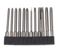 WheatThrive Set di punte per cacciavite, 12 pezzi, gambo lungo 75 mm, esagonali magnetici da 1/4", per guida a vite PH SL