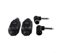 WheatThrive Sistema di conversione microfono wireless 2 4G con trasmettitore e ricevitore XLR per microfoni dinamici, batteria ricaricabile, trasmissione stabile del segnale, supporto per più