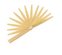 WheatThrive Spessimetro metrico 0,05-1 mm con 13 lame in ottone per misurare spazi vuoti dell'anello del pistone, spazio dei cuscinetti e piccoli spazi meccanici