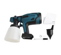 WheatThrive Spruzzatore di vernice senza fili compatibile con batteria MK 18 V, contenitore da 800 ml, flusso regolabile, funzione di soffiaggio per progetti interni ed esterni