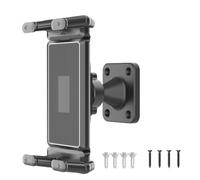 WheatThrive Supporto da parete regolabile per tablet, rotazione a 360°, staffa di montaggio a vite forata per dispositivi da 4,7 a 15 pollici