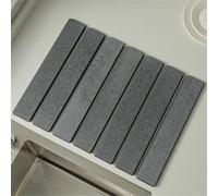 WheatThrive Tappetino scolapiatti pieghevole in terra di diatomee, super assorbente, resistente al calore e salvaspazio, per la casa, 40 x 30 cm