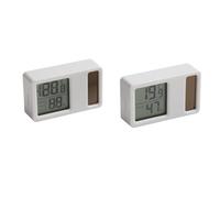 WheatThrive Termometro igrometro a energia solare, misuratore digitale di umidità della temperatura, alimentato a energia solare, display di facile lettura, compatto per la casa dei bambini