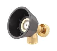 WheatThrive Ugello atomizzatore regolabile in ottone per irrigazione giardino agricolo, testa spruzzatore ad alta pressione con funzione ciclone, nero