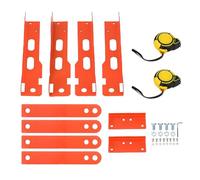 Wheel Alignment Tool Kit, Aluminum Alloy Toe Alignment Tool Plates with Dual Tape Measures for Accurate Wheel Angle Adjustment on Trucks SUVs Cars