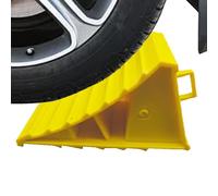 Wheel Chock - ABS, Compact Small Wheel Stopper Heavy-Duty Non-Slip Base | Portable Vehicle Stabilizer Parking Safety Block, Tire Wedge For Cars, Buses, Sedans, Garages, Driveways
