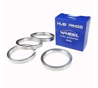 WHEEL CONNECT Anelli di centraggio per mozzo, da 72,6 a 60,1, in lega di alluminio, da 60,1 a 72,56, set da 4, diametro esterno: 72,6 mm, diametro interno: 60,1 mm. A