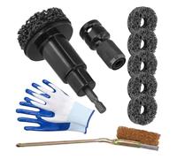 Wheel Hub Cleaner - ABS Material, Rotor Stud Resurfacing Kit, Lug Stud Cleaning Tool | Rust Removal Brush, Vehicle Detailing Accessory, Grinding Polishing Tool For Motorcycle, Truck, Trailer, Sedan An