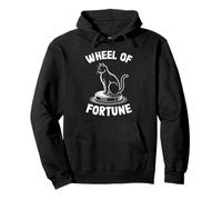 Wheel of Fortune Cat On Robot Aspirapolvere Cat Felpa con Cappuccio