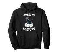 Wheel of Fortune Cat On Robot Aspirapolvere Cat Felpa con Cappuccio