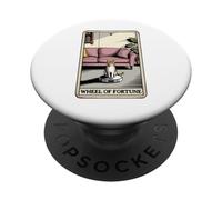 Wheel Of Fortune Robot Aspirapolvere Divertente Tarocco Carta Gatto PopSockets PopGrip Adesivo