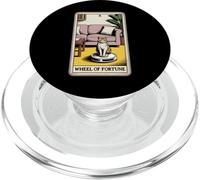 Wheel Of Fortune Tarocchi Cat Robot Aspirapolvere Cat PopSockets PopGrip per MagSafe