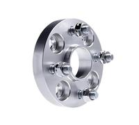 Wheel Spacer Adapters 2 Pezzi PCD 4x114.3 15/20/25/30/35mm Hubcentric 60.1mm Dado 12 * 1.25 Adattatori Distanziali Ruota Per Auto A 4 Alette Distanziali Ruote Auto(2PCS 15mm Silver)