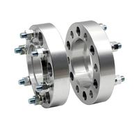 Wheel Spacer Adapters 2PCS 20/25/30/35/40/45mm PCD 6x114.3 66.1mm Distanziali Ruota Adattatore 6 Lug Per Nissan Per Navara NP300 Per NAVARA D40/D23 cerchi in lega auto(2PCS 25mm Silver)
