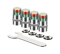 Wheel Stem Indicators - Vehicle Air Checkers for Fleet Maintenance | Quick View Multicolor Gauge with Secure Fit, Monitoring Gear, Automotive Supply for, Sedans, Professionals, Travelers, Garage
