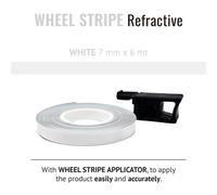 Wheel Stripes Rifrangente Con Applicatore 4r, Colore Bianco