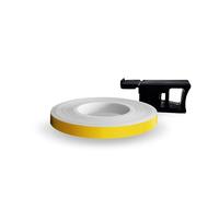 Wheel Stripes Strisce Adesive per Cerchi Moto con Applicatore, Giallo Race, 7 mm x 7 mt