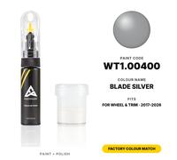 Wheel & Trim WT1.00400 Blade Silver Colore Abbinato Vernice Ritocco Set Colore
