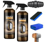 Wheelblaze Wheel Cleaner, Convertitore di ruggine versatile e potente, Pulitore per pneumatici, Lucidatura e rigenerazione rapida, Trasforma i cerchi sporchi in una lucentezza istantanea (2 Pezzo)