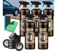 Wheelblaze Wheel Cleaner, Wheel Blaze Cleaner Versatile and Powerful Rust Converter, Turn Filthy Wheels Into Instant Shine and Lasting Protection, Tire & Wheel Cleaner (5pcs)