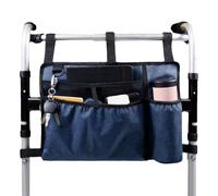 Wheelchair Storage Bag, Side Pocket Organizer Pouch, Convenient For Travel, Multi-Pocket Bag For, Stable Attachment, Holds Electronic Devices & Water Bottle, 1 Set, 40x28cm