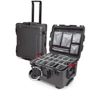 Wheeled Series 960 NK-7 Custodia rigida impermeabile in resina con divisori imbottiti e organizer per coperchio, grafite
