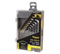 Wheeler Cacciavite c/Set di 45 Punte SAE/Metric/Hex/Torx