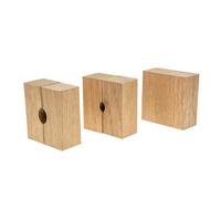 Wheeler Set di 3 boccole di ricambio in rovere