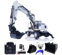 Wheelfun 1/14 946 Secchio inclinabile a ruota scavatore idraulico radiocomandato dell'escavatore dell'escavatore RC