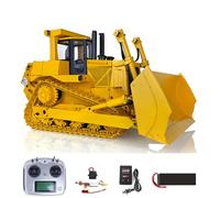 wheelfun 1/14 DXR2 RC Metal Hydraulic Bulldozer Radio Control Dozer 201 Nuovo Modulo Audio Luce Motore Servo ESC per Adult Hobby, US in Stock