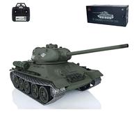wheelfun 1/16 7.0 Henglong Aggiornato Metallo Sovietico T34-85 I FPV RC Serbatoio 3909 360 ° Torretta per Adulto Hobby BB Tiro Airsoft Tank Che Spara