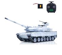 wheelfun 1/16 Metallo RC Tank 3889 German Leopard A6 Torretta Periscopio Elettrico 360 Rotazione Barile Recoil Elevazione Batteria RTR Hobby Grade Modello per Età 14+