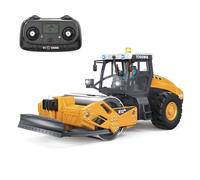 wheelfun 1/50 Mini rullo compressore telecomandato RTR Veicolo da cantiere RC elettrico Modello finito Lama in metallo Luci Effetti sonori