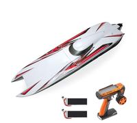 Wheelfun 100KM/H Radio Control Racing Barche DTRC E33 Kevlar Ad Alta Velocità Barca Modello RTR Sistema di Raffreddamento Servo Dual Motor ESC