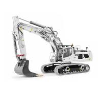 wheelfun 926MM Metallo 3 Armi LESU 1/14 RC Escavatore Idraulico LR956 Telecomando Digger Modello Veicolo Doppio Sistema di Pompa 7CH Valvola Luce Hobby Grade Modello per Età 14+