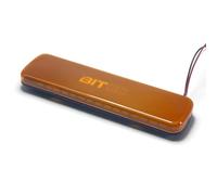 wheelfun Barra luminosa di avvertimento in plastica per 1/14 Tamiya telecomando trattore camion 56368 56375 RC modello di veicolo da costruzione parti aggiornate (lampada gialla, guscio giallo)