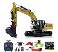 wheelfun -Cabolite K961 100S PRO 1/18 RC Escavatore idraulico: Ready-to-Run (RTR) Flysky ST8 Radio Control 2S Batteria. Con doppia presa elettrica a sgancio rapido Frantoio elettrico