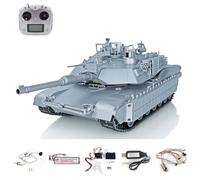 wheelfun Carro armato radiocomandato in metallo scala 1:16 US Abrams M1A2 3918 TUSK I Ready to Run Tracked Car 550 Motor Driving Gearbox Barrel Recoil Lifting System Smoke Unit Hobby Grade Model per
