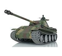 wheelfun Henglong 1/16 7.0 FPV Personalizzato Panther G RTR RC Serbatoio 3879 Metal Tracks Ruote per Hobby BB Tiro Airsoft Tank Che Spara