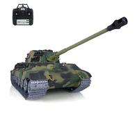 wheelfun Henglong 1/16 7.0 Personalizzato King Tiger RC Serbatoio FPV Barrel Recoil 3888A Metallo per Hobby BB Tiro Airsoft Tank Che Spara