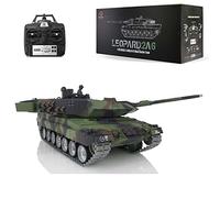 wheelfun Henglong 1/16 7.0 Personalizzato Leopard2A6 RC Tank 3889 Metal Tracks FPV Recoil per Hobby BB Tiro Airsoft Tank Che Spara
