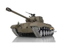 wheelfun HL 1/16 7.0 M26 Pershing RTR RC Tank 3838 Metal Tracks Ruote Torretta 360 ° per Adulti Hobby BB Tiro Airsoft Tank Che Spara