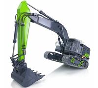 wheelfun LESU - Escavatore idraulico radiocomandato in metallo 1/14 RC C374F RTR Macchina pesante Paladin PL18EV LITE batteria suono fumo modello Hobby Grade per bambini dai 15 anni in su (verde)