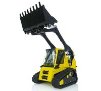 wheelfun LESU RC idraulico Crawler Skid-Steer Loader 1/14 Aoue-Lt5 Metallo RTR Modello Luci Suono Dipinto Giallo Limone Nero Hobby Grade Modello per Adulti Hobby