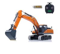 wheelfun Metallo LESU 1/14 Telecomando Digger Aoue DX350LC RC Escavatore Idraulico Modello 3CH Valvola 4MPA Pompa Flysky ST8 Luci Batteria