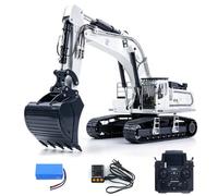 wheelfun RTR 1/12 Metallo idraulico RC Digger LR976 | 6CH Valvole Telecomando Escavatore 3.0L Doppia Pompa Hobbywing Brusheless ESC Età 14+